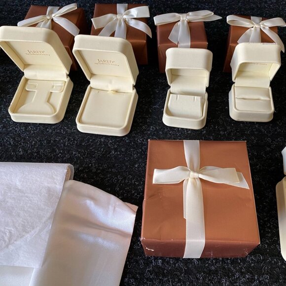 Assorted Collection High-End Jewelry Box Case Inserts Satchels Suede Bag - Picture 3 of 4